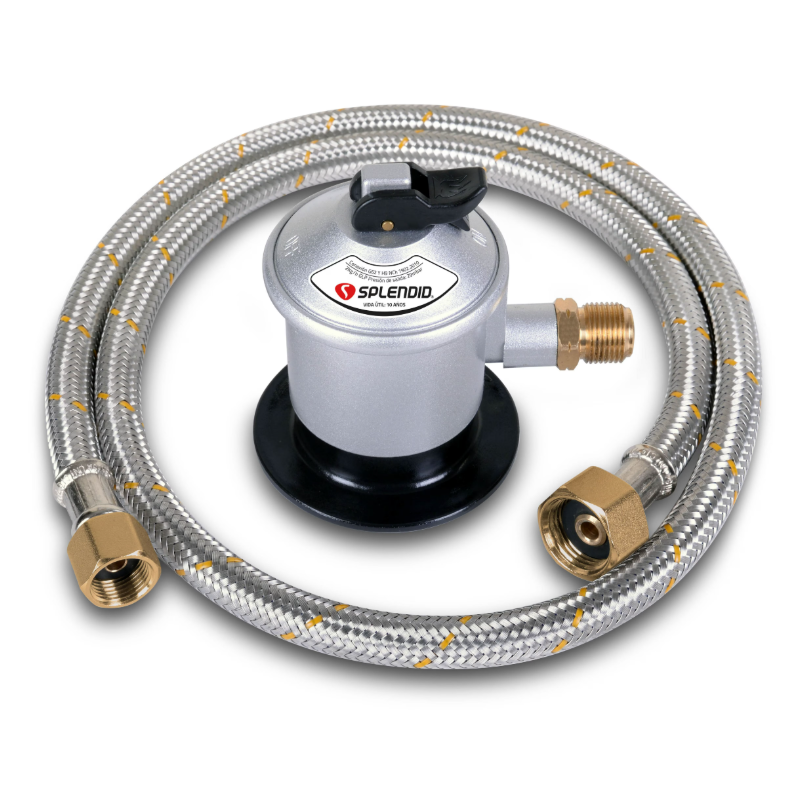 Regulador De Gas Licuado Splendid De 5-11-15kg Con Flexible