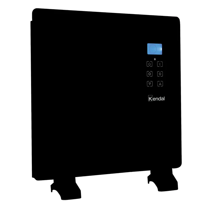 Calefactor Eléctrico panel convector de Vidrio GH10RM Negro