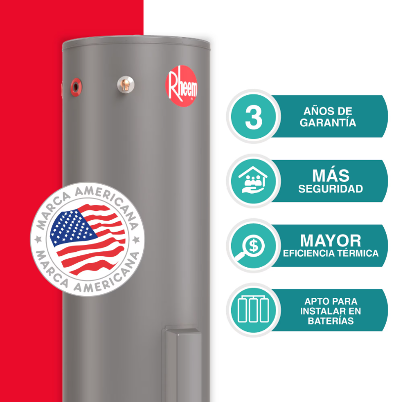 Termo eléctrico de piso 500 litros 380V 6kW Rheem