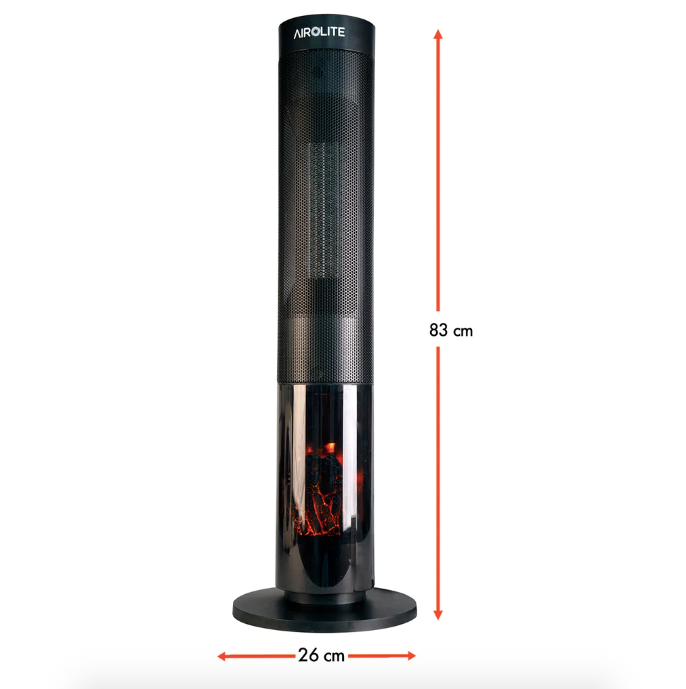 Chimenea eléctrica vertical HTV 200R 2.000W - Airolite