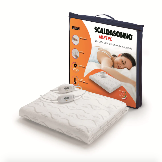Calientacama doble matrimonial 2 Plazas 150X160 cm - Scaldasonno