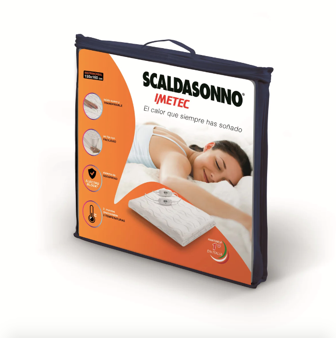 Calientacama doble matrimonial 2 Plazas 150X160 cm - Scaldasonno