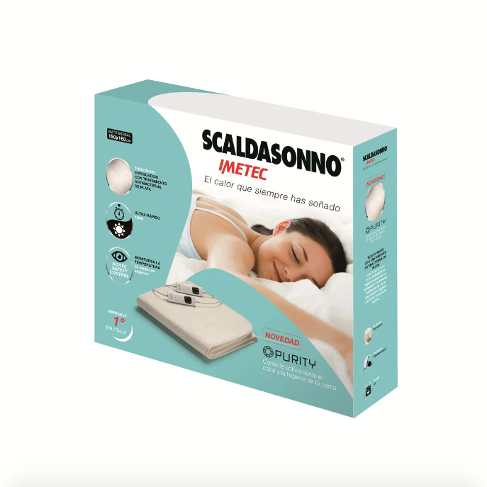 Calientacama Purity antibacteriano 2 Plazas 150X160 cm - Scaldasonno