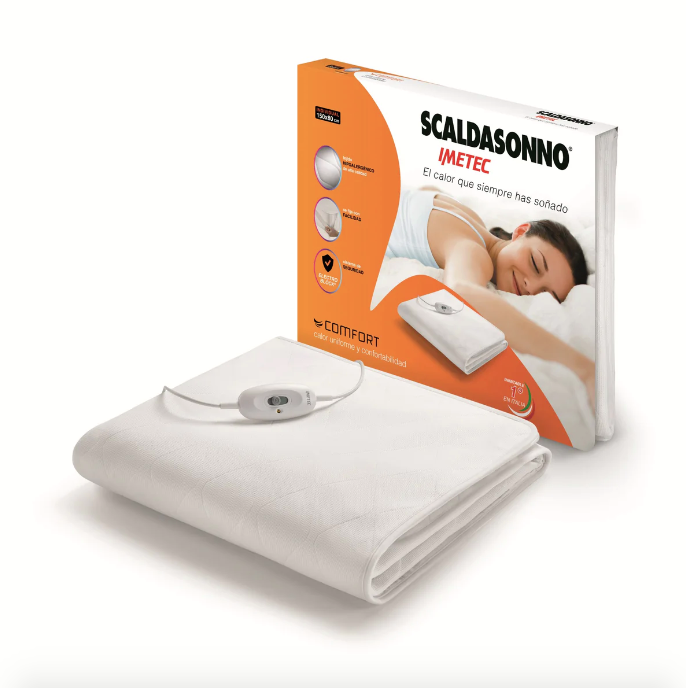 Calientacama Comfort 1 Plaza 150X80 cm - Scaldasonno