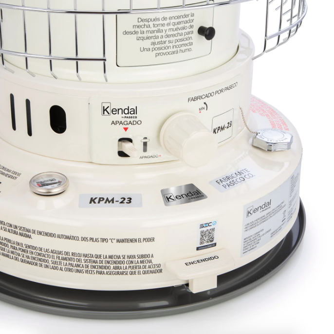 Estufa a parafina KPM-23 Blanca - Kendal