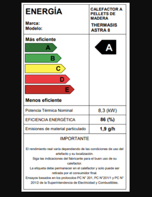 Estufa a Pellet Astra 8 KW - Anwo