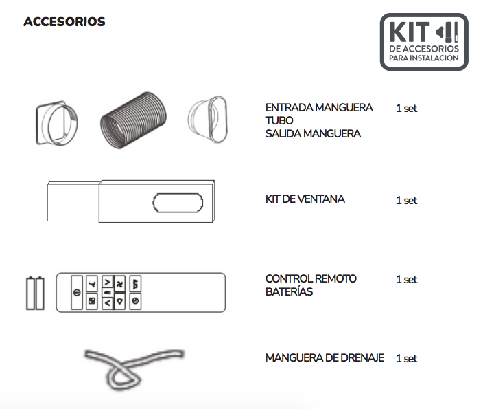 Aire Acondicionado Portátil 12.000 Btu EVA III PRO WIFI R410 - Kendal