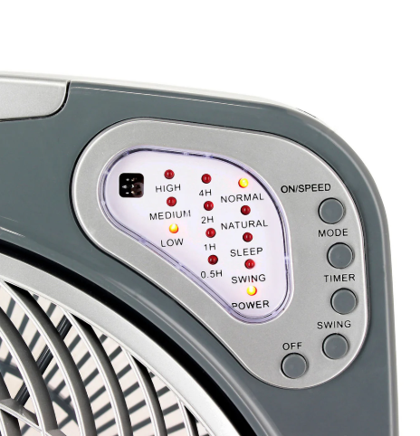 VENTILADOR PISO/MESA 12" C/R Y TIMER AIROLITE