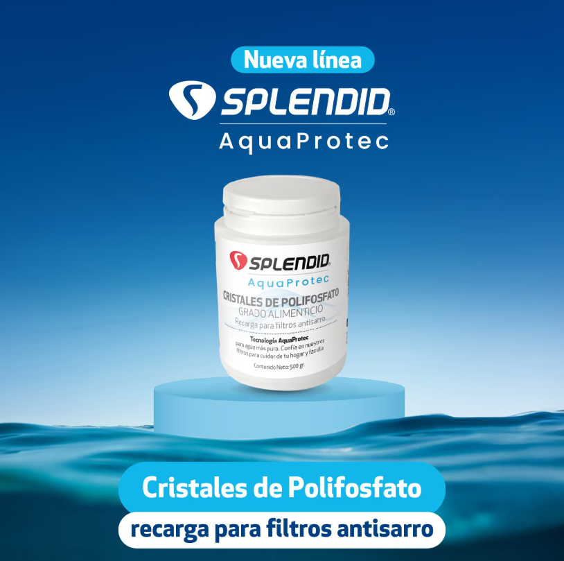 Recarga de polifosfato 500gr para Filtros Antisarro Splendid AquaProtec