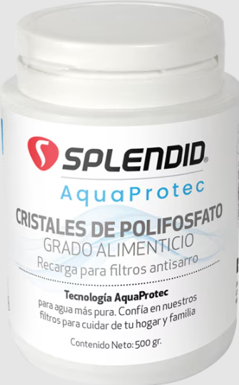 Recarga de polifosfato 500gr para Filtros Antisarro Splendid AquaProtec