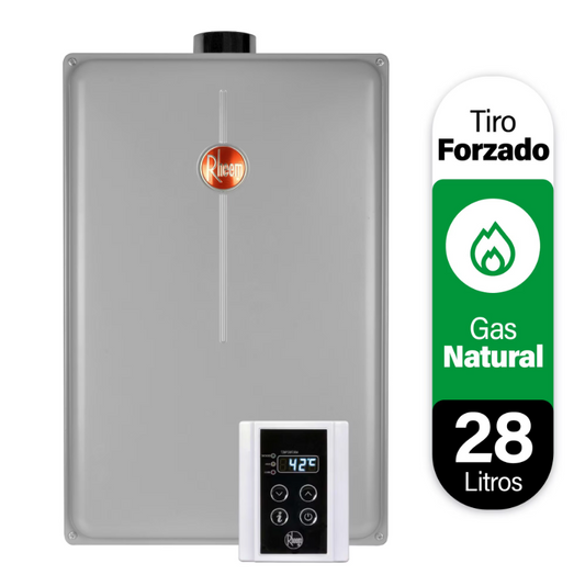 Calefont 28 Litros Tiraje Forzado Gas Natural - Rheem