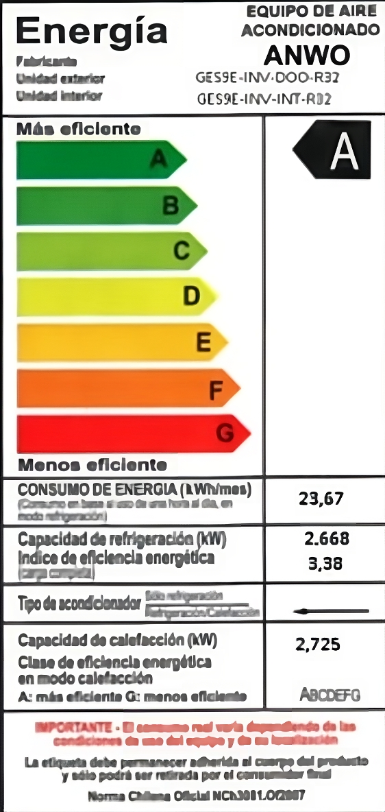 Aire Acondicionado 9.000 btu Inverter Wifi INFINITY R32 - Anwo