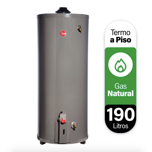 Termo Piso a Gas Natural 190 Litros - Rheem