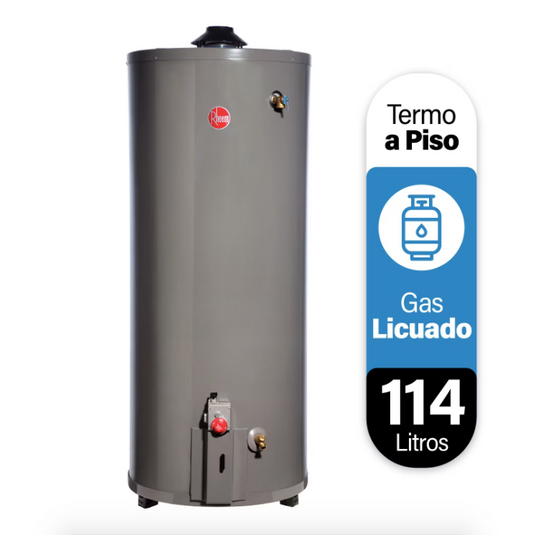 Termo Piso a Gas Licuado 114 Litros - Rheem
