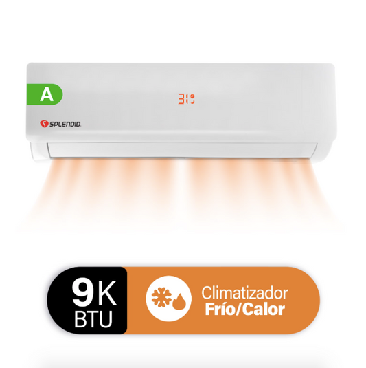 Aire Acondicionado 9.000 btu On/Off R410A - Splendid