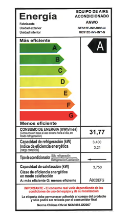 Aire Acondicionado 9.000 btu Inverter Wifi - Anwo