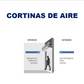 Cortina de Aire 90 cm Frío y Calor Calefactor 6 KW / 380V - Airolite