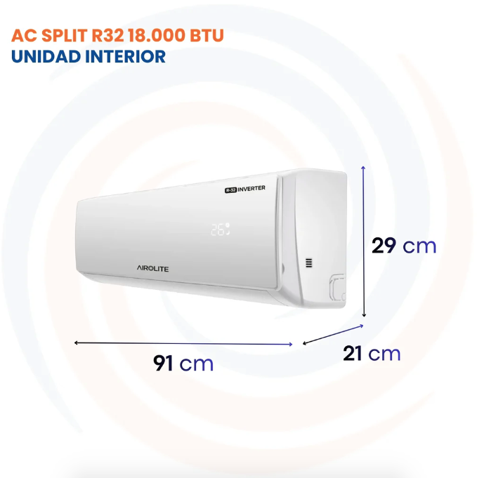 Aire Acondicionado 18.000 btu Inverter Wifi R32 - Airolite