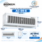 Cortina de Aire SODECA Economic 90 cm 3,5 kW 220V | AC-09-E