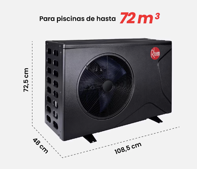 Bomba de calor / Calentador de Piscina Full Inverter Crosswind 72 m3 - Rheem