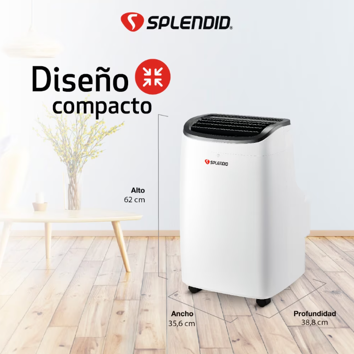 Aire Acondicionado Portátil 9.000 Btu Frío y Calor WIFI - Splendid