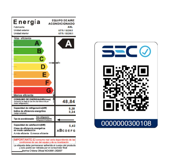 Aire Acondicionado 18.000 BTU Inverter Wifi Premium Black - AKL