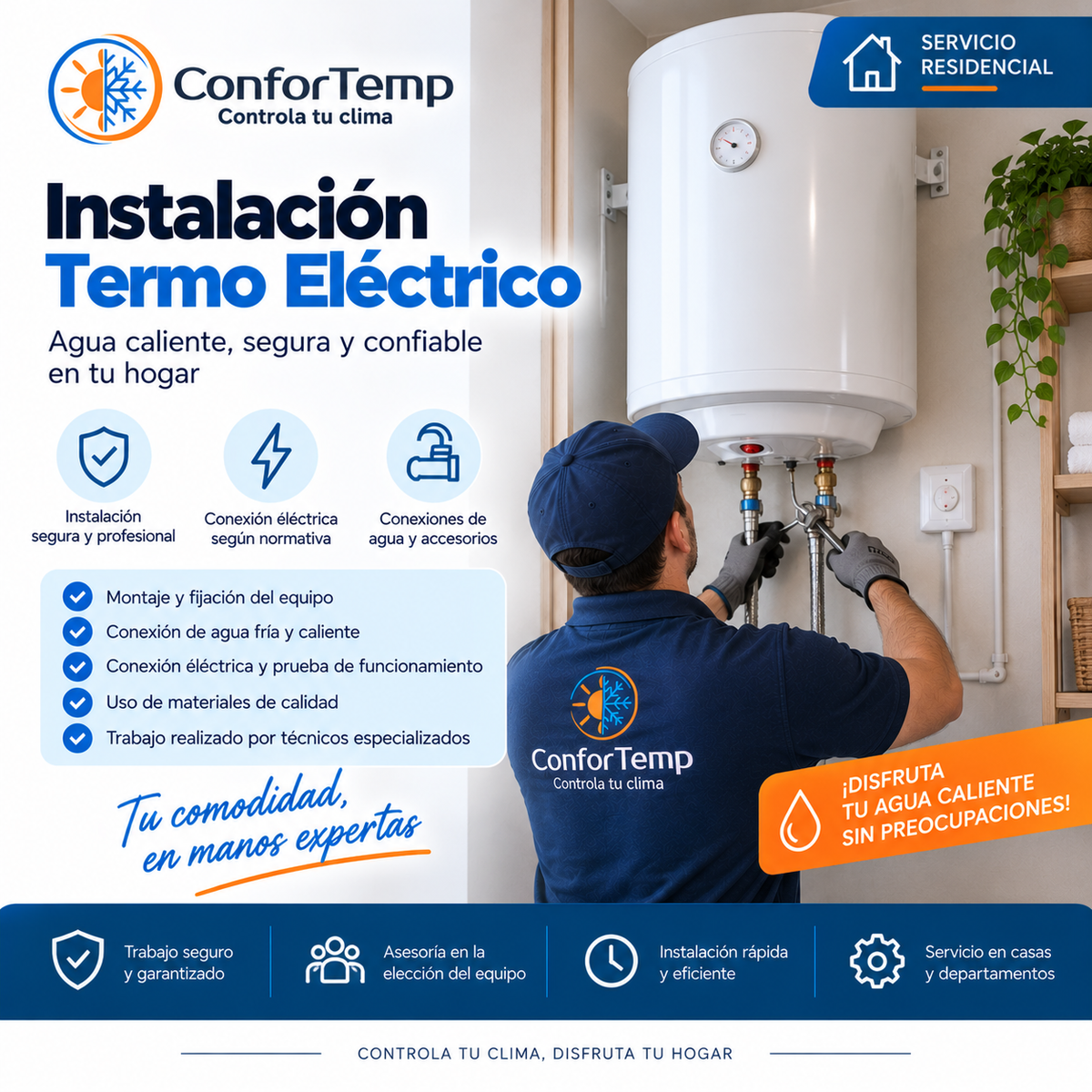 Servicio de Instalación Termo Eléctrico