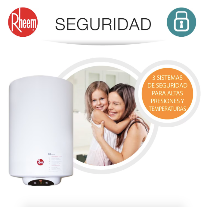Termo Eléctrico 100 Litros Mural - Rheem