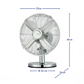 VENTILADOR SOBREMESA 12" METAL AIROLITE