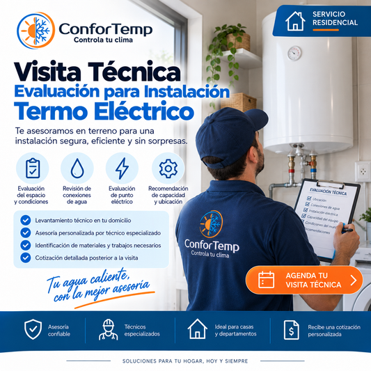 Servicio Visita técnica de evaluación para Instalación Termo Eléctrico