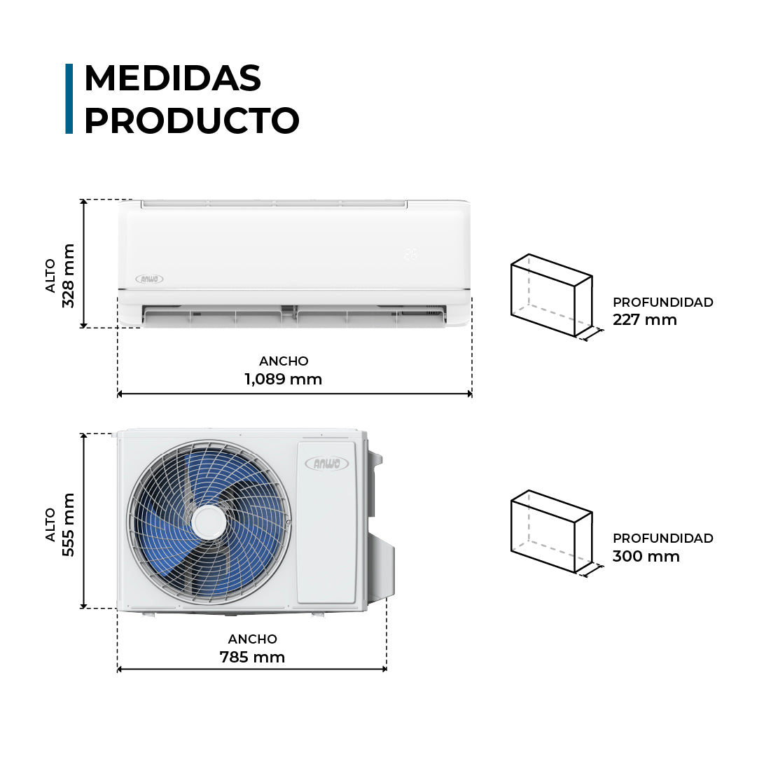 Aire acondicionado ANWO New Ecoflow 18.000 BTU - imagen 5