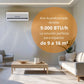 AIRE ACONDICIONADO SPLIT MURO FRÍO-CALOR 9000 BTU INV AIROLITE - imagen 3
