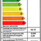 Aire acondicionado Cassette 8 vías Anwo 18.000 BTU - etiqueta energética