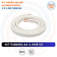 KIT TUBERÍA 4M AA 1/4 X 1/2 SIN TUERCAS - imagen 2