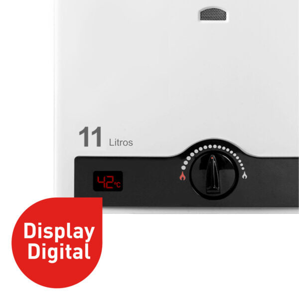 Calefont 11 Litros Tiro Natural Gas Natural Master - Splendid