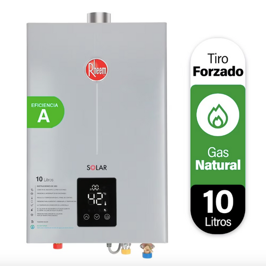 Calefont 10 Litros Tiraje Forzado Gas Natural - Rheem