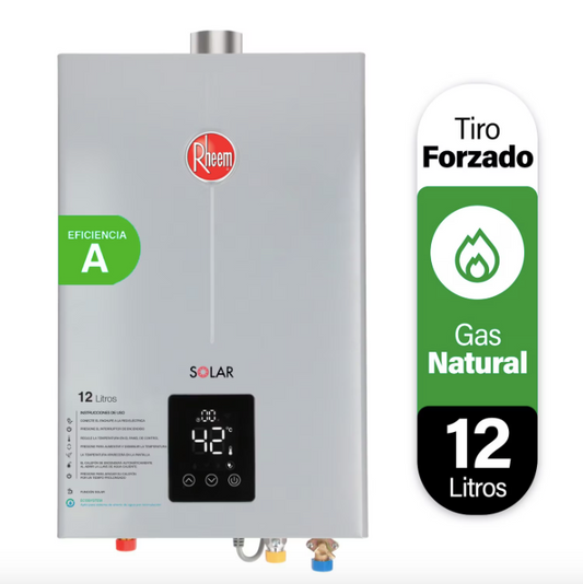 Calefont 12 Litros Tiraje Forzado Gas Natural - Rheem