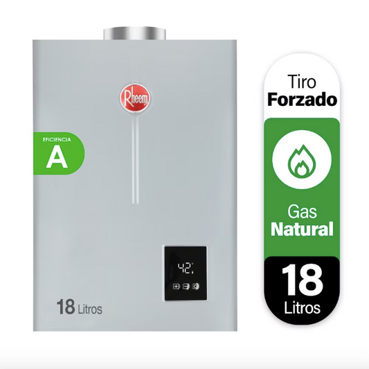 Calefont 18 Litros Tiraje Forzado Gas Natural - Rheem