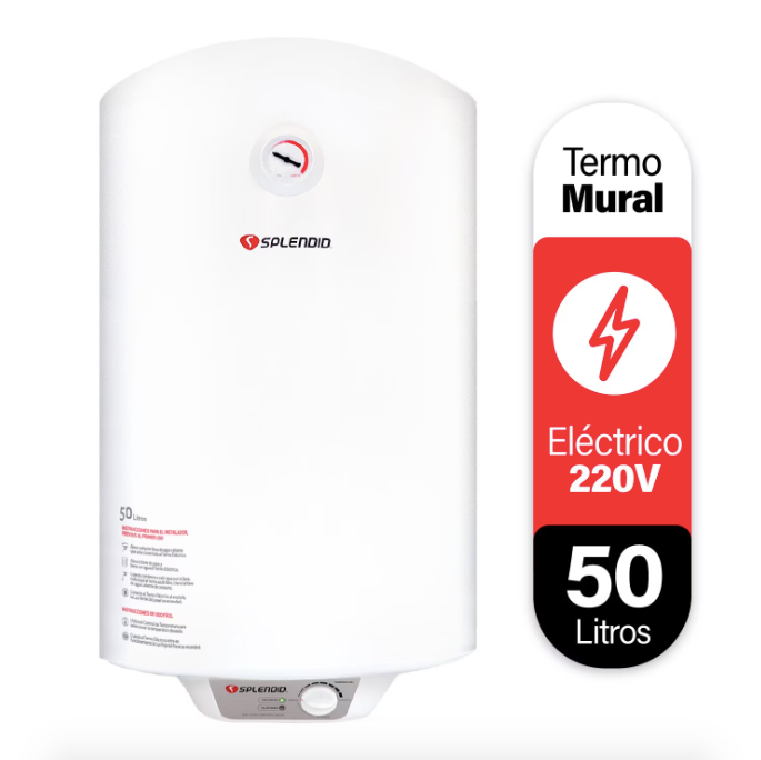 Termo Eléctrico Mural 50 Litros - Splendid